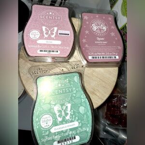 SCENTSY WAX BARS SET OF 3 PARTIALLY USED